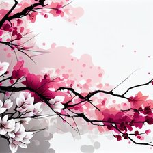 Схема вышивки «Сакура»