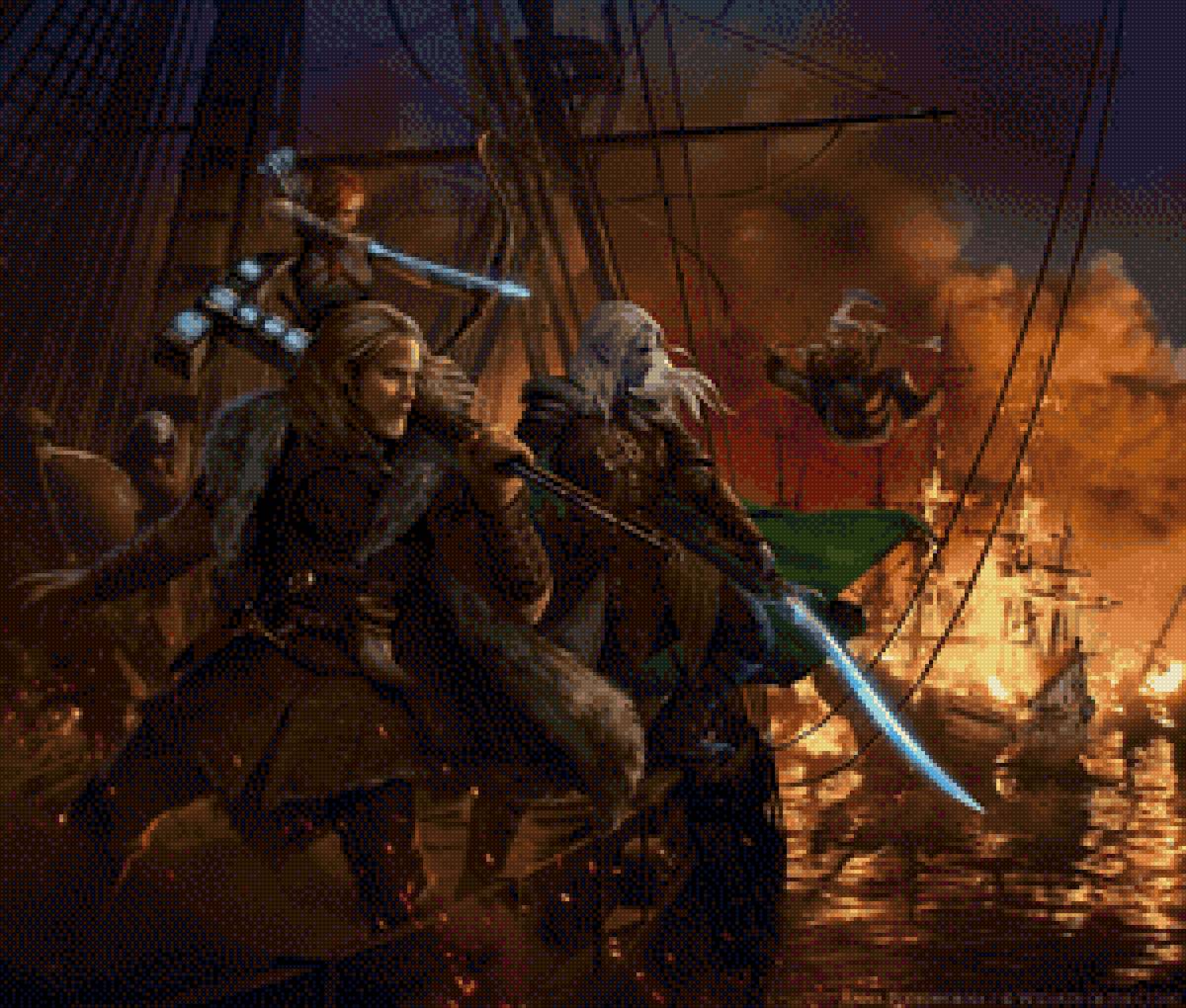 Дриззт и Ко. - эльф, дварф, днд, дриззт, фэнтези, темный эльф - предпросмотр