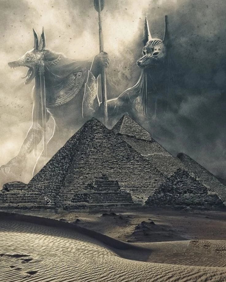 Боги Египта - пустыня, пирамиды - оригинал