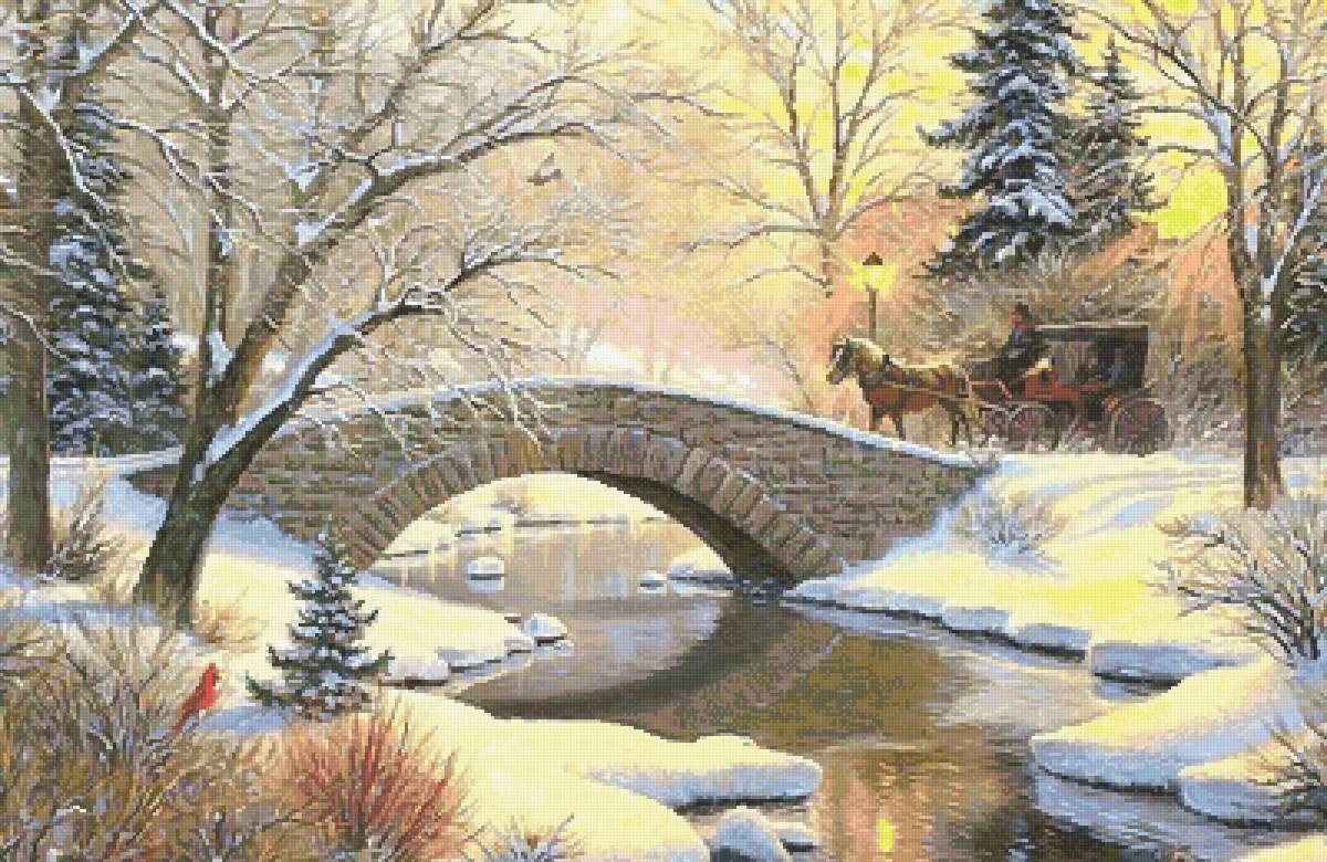 №2674093 - карета, птичка, зима, повозка - предпросмотр