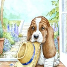 Схема вышивки «Собака»