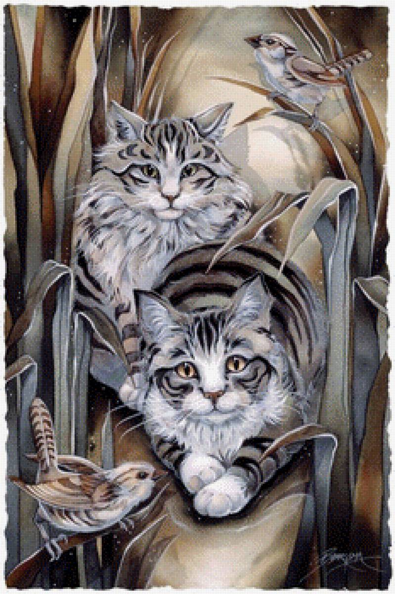 Дружная семейка - котики - предпросмотр