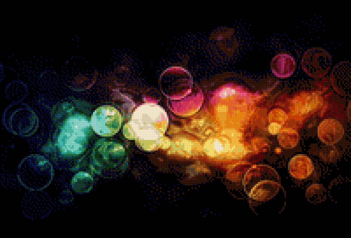 яркие пузыри - пузыри, абстракция, яркие - предпросмотр