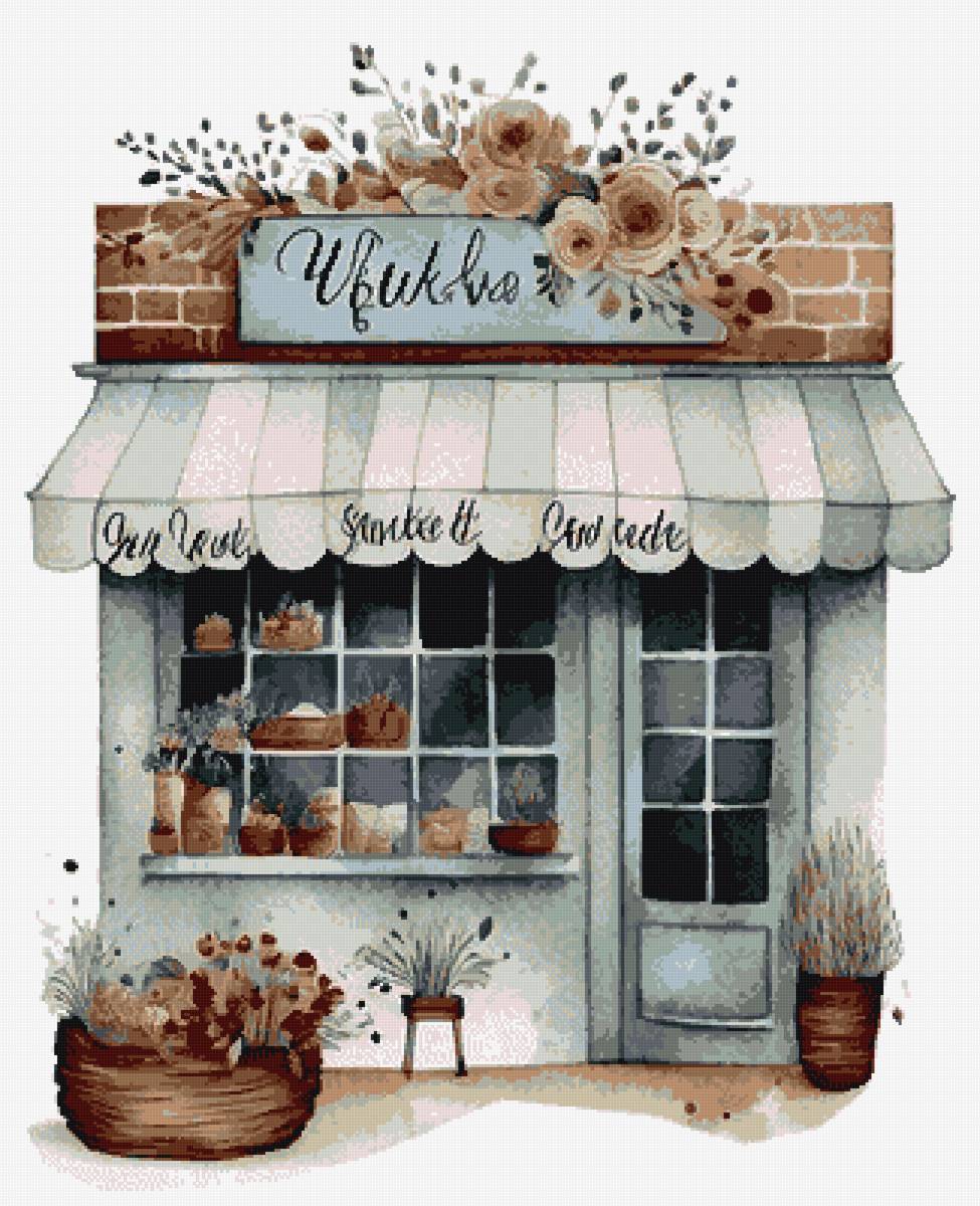 Витрина - рисунок, акварель - предпросмотр