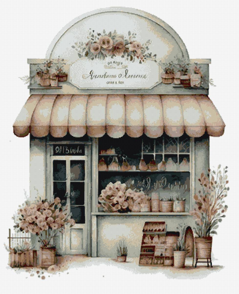 Витрина - рисунок, акварель - предпросмотр