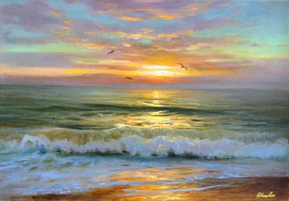 Море на закате - море - оригинал