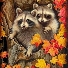 Схема вышивки «Друзья»