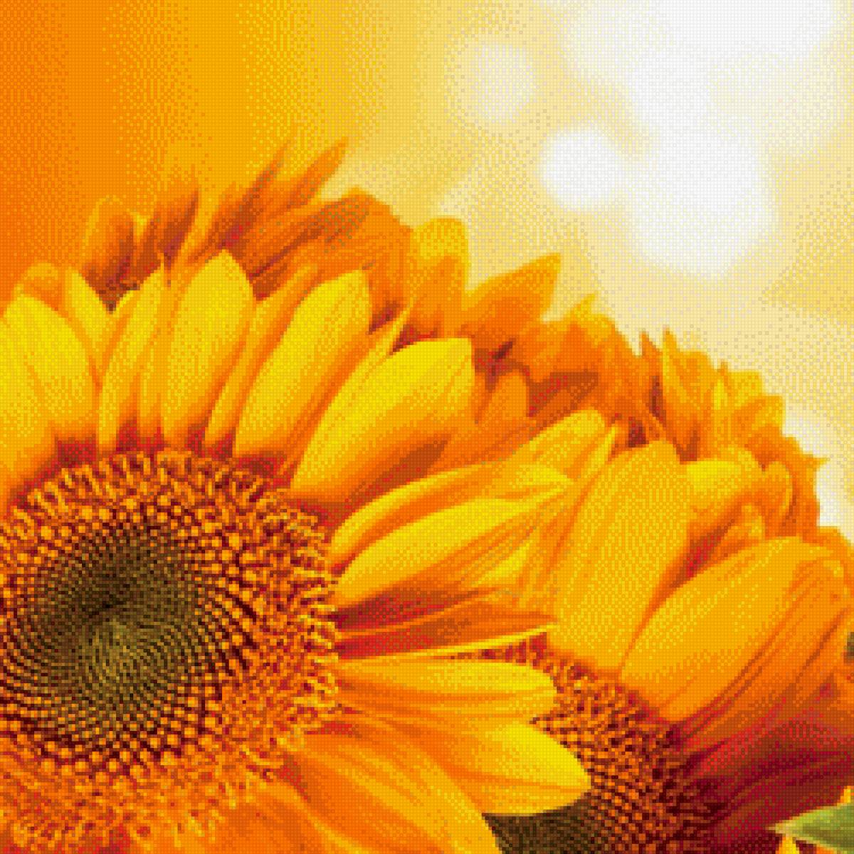 подушка подсолнух - предпросмотр