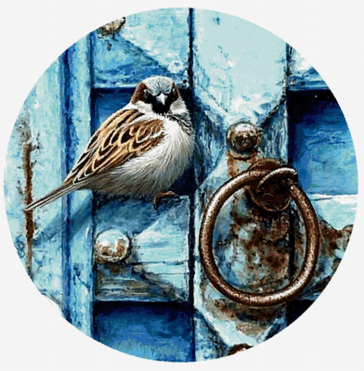 Старая дверь(круг) - предпросмотр