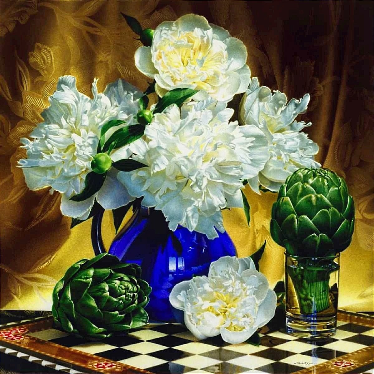 Букет пионов - оригинал