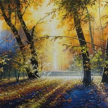 Схема вышивки «лес»