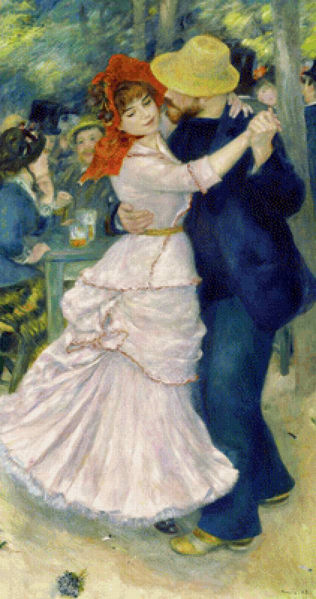 Renoir Dance at Bougival - renoir dance at bougival painting - предпросмотр