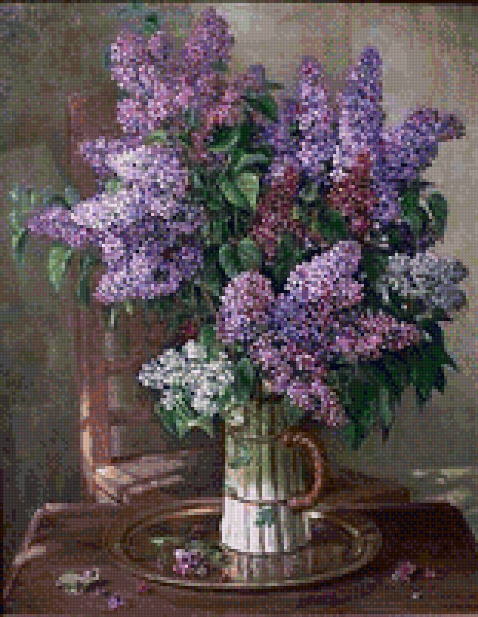 Сирень - букет, цветы - предпросмотр