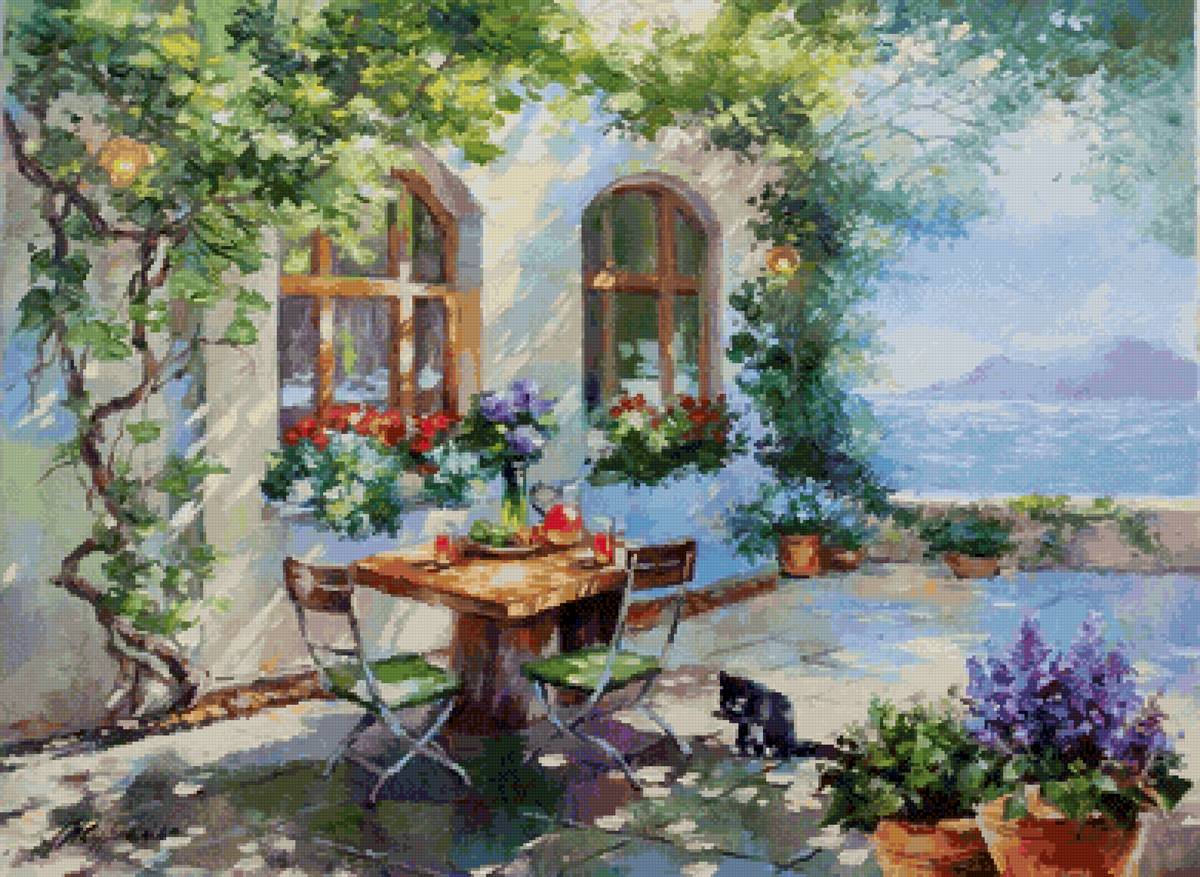 Утро - ☀️, дом, море - предпросмотр