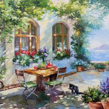 Схема вышивки «Утро»