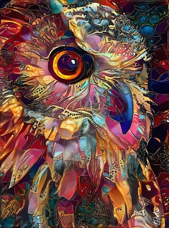 Colourful owl - оригинал