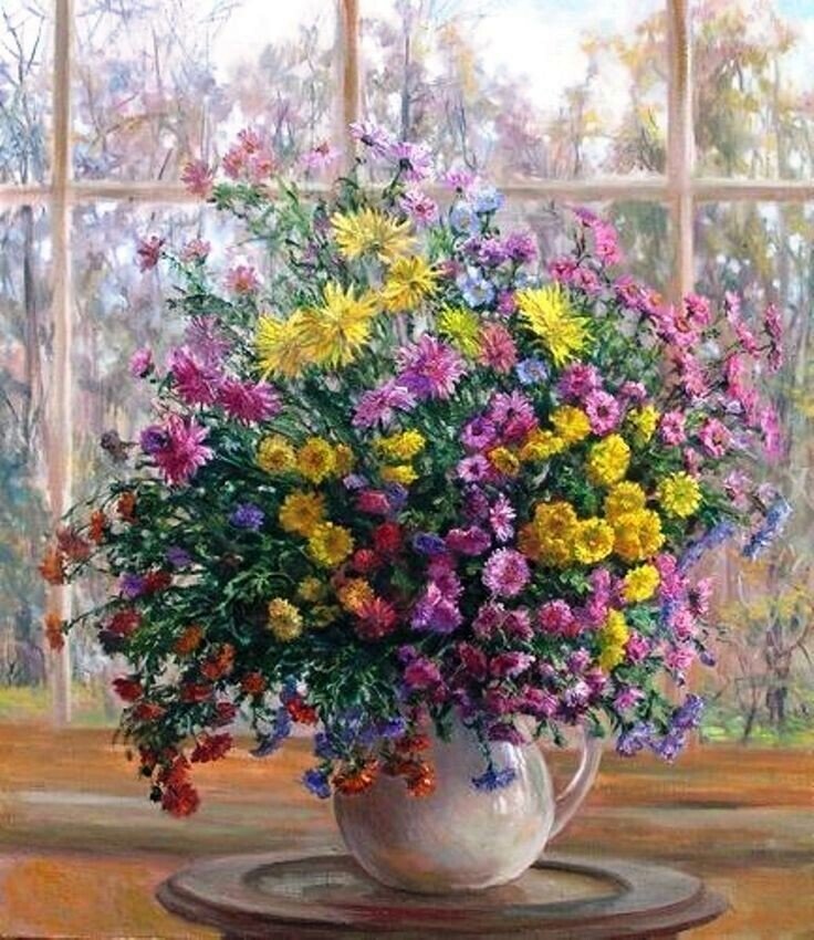 Осенний букет - цветы - оригинал