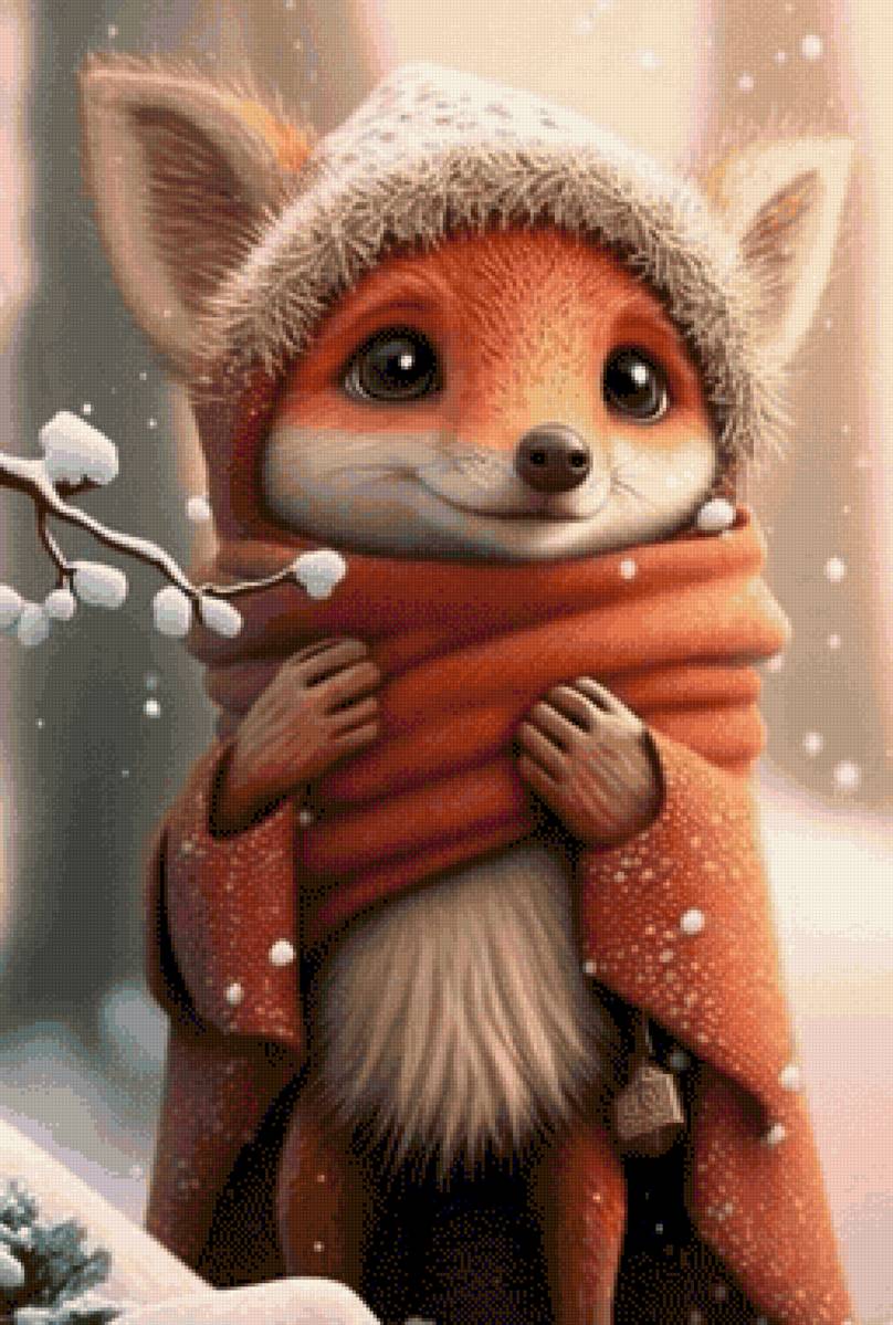 Winter fox - предпросмотр