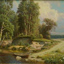 Схема вышивки «пейзаж»