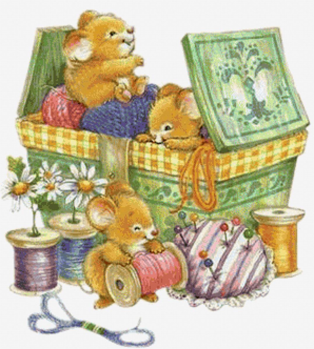 COSTURERO Y RATONCITOS DMC - предпросмотр