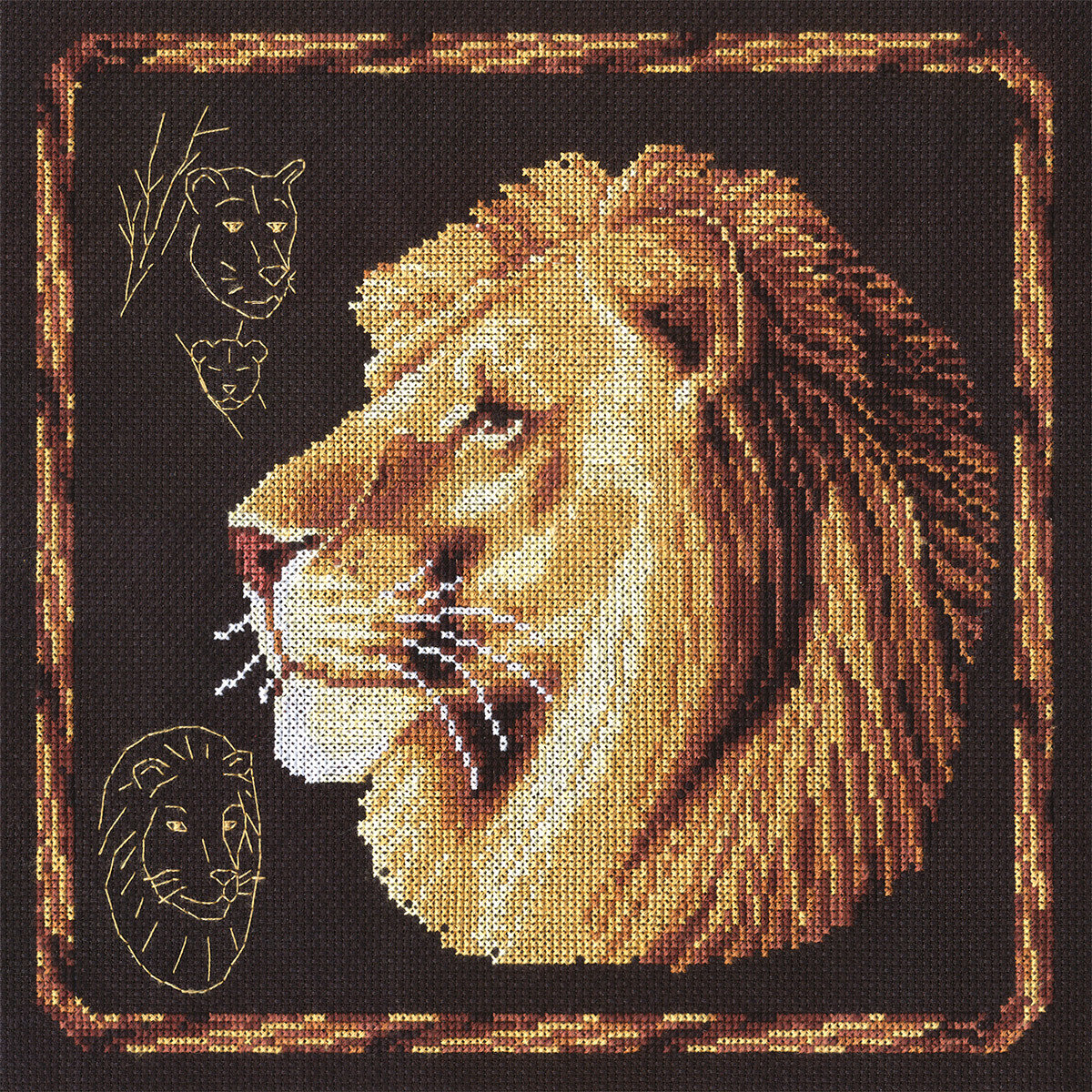 Гривастый лев - лев, зодиак лев, рисованный лев - оригинал