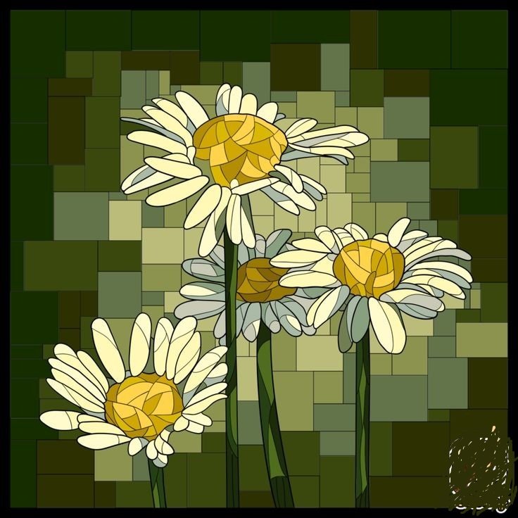 подушка ромашки - оригинал