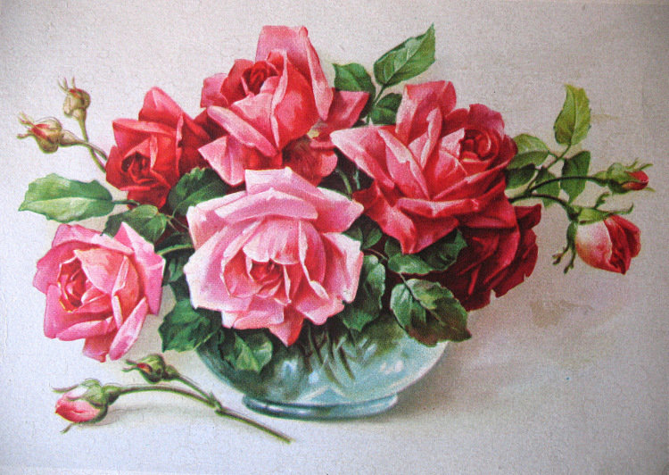 Cvece, ruze, vaza - оригинал