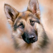 Схема вышивки «Собака»