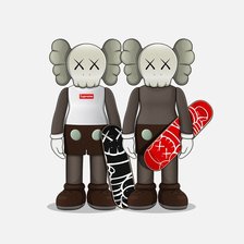 Схема вышивки «коллекционные фигурки kaws»