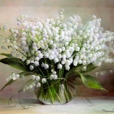 Схема вышивки «ландыши»