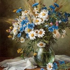 Схема вышивки «Ромашки»