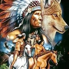 Схема вышивки «Идейцы»