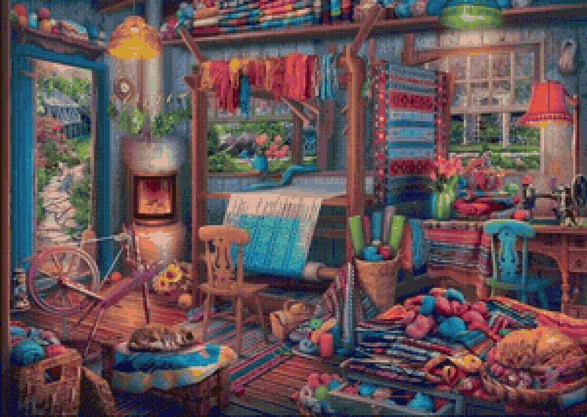 salon con telar - telar - предпросмотр