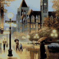 Схема вышивки «Brown City»