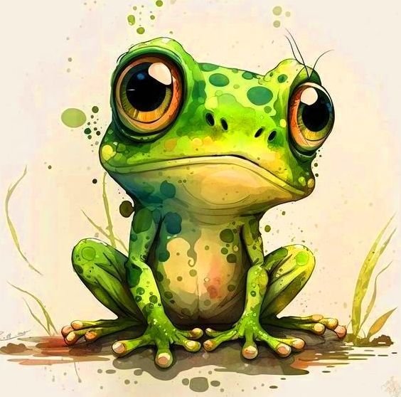 Грустная жаба - жабы - оригинал