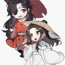 Схема вышивки «Хуа Чен и Се Лянь»