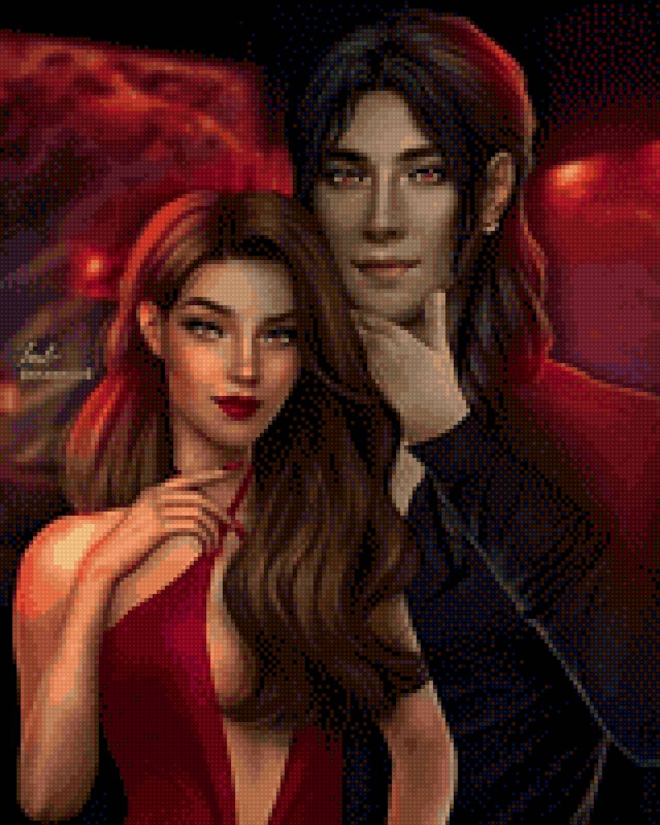 Амала и рейтан - вышивка - предпросмотр