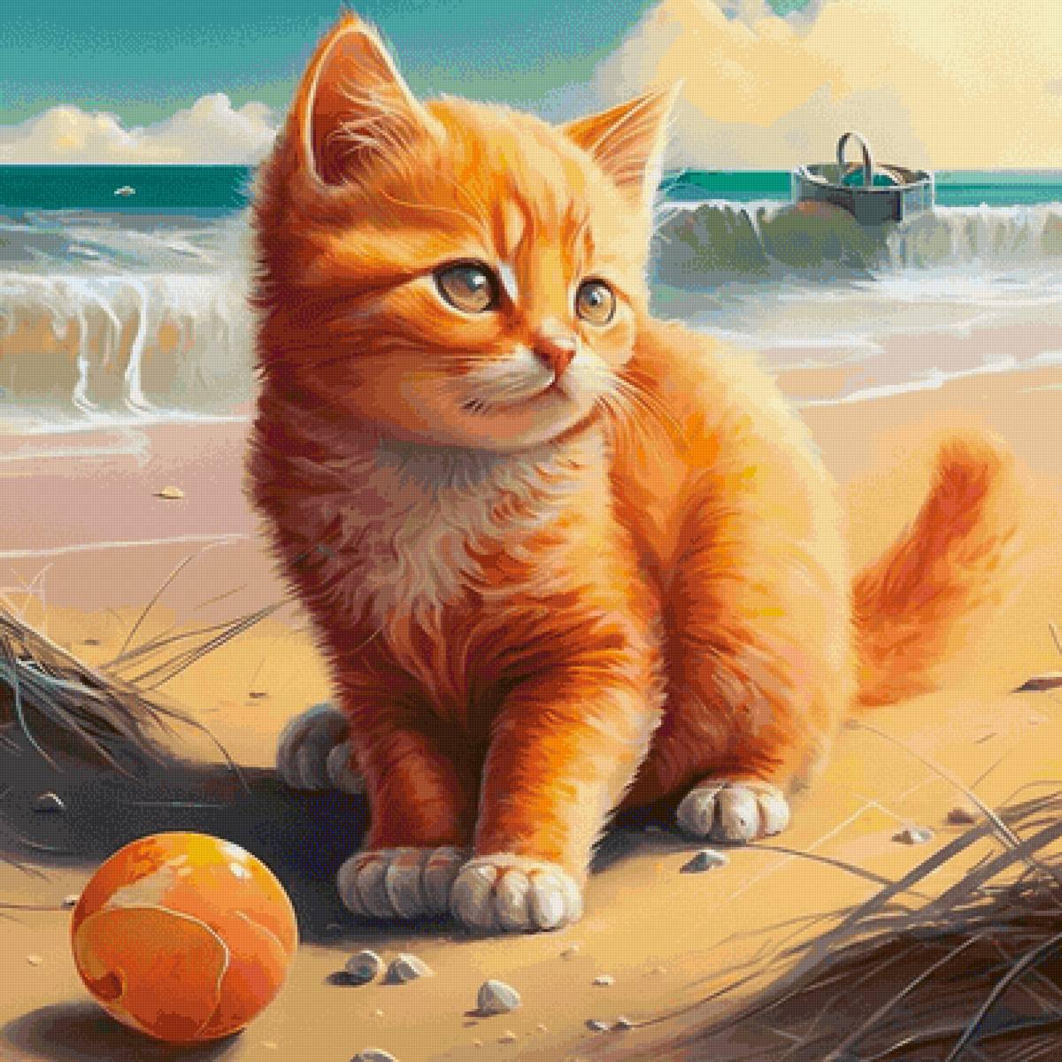 Mèo và biển - mèo - предпросмотр