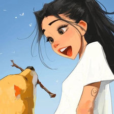 Девочка и собака