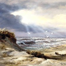 Схема вышивки «морской берег»