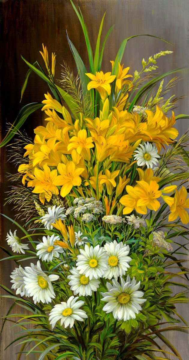 букет с ромашками - оригинал