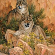 Схема вышивки «Лесные жители»