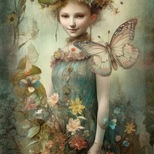 Схема вышивки «autumn fairy»