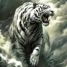 Схема вышивки «Его Величество-Тигр!»