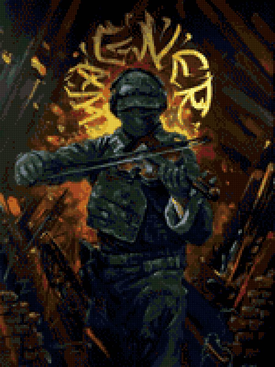 Солдат со скрипкой - 9 мая, воин, бой, скрипка, подвиг, боец, война, смерть, солдат - предпросмотр