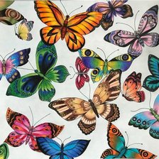 Схема вышивки «бабочки»