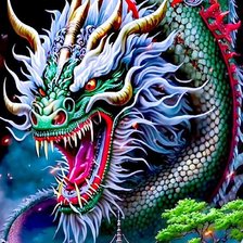 Схема вышивки «год дракона»