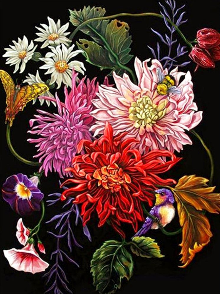 букет георгин - оригинал