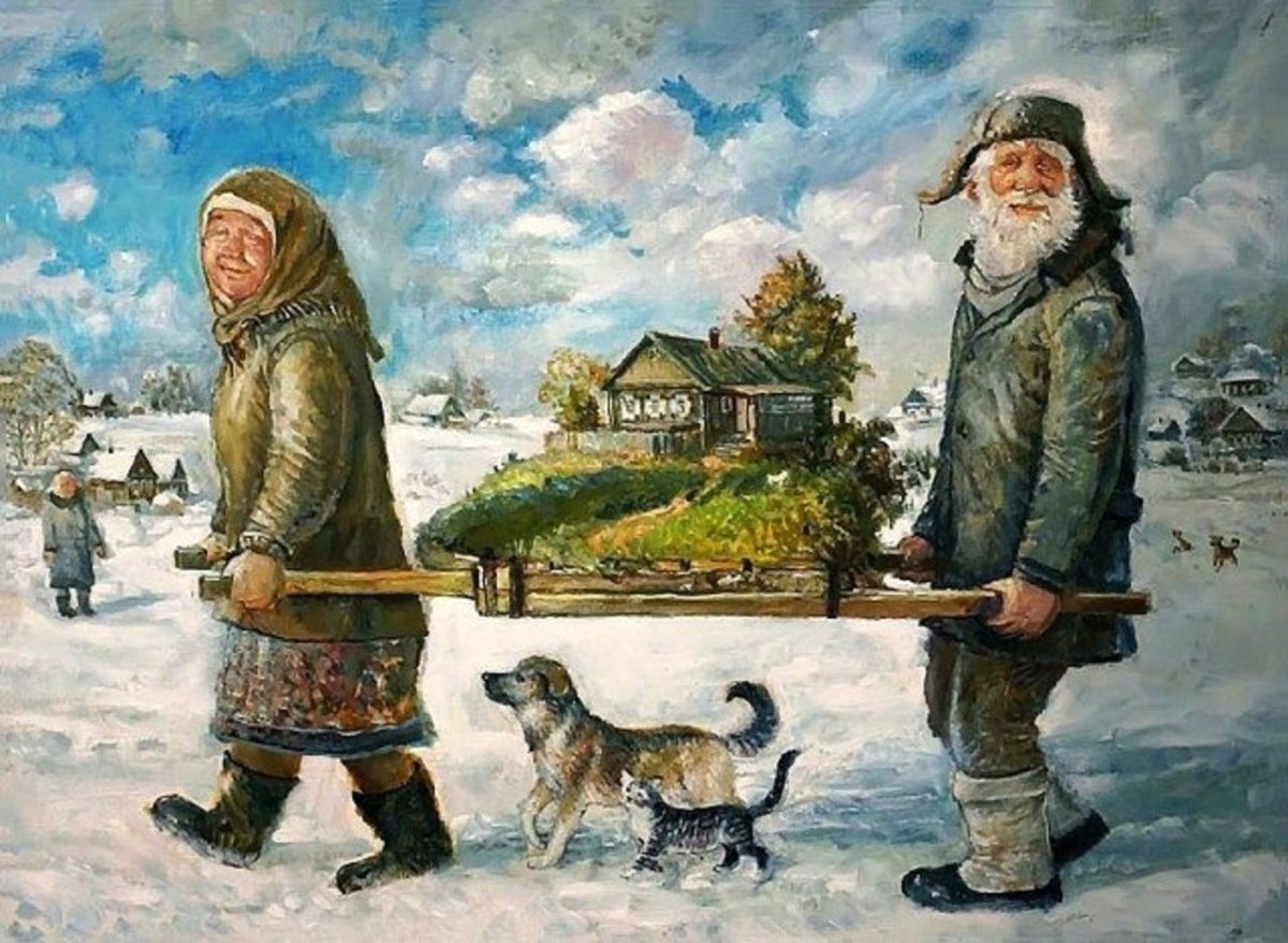 мы с бабушкой на реке