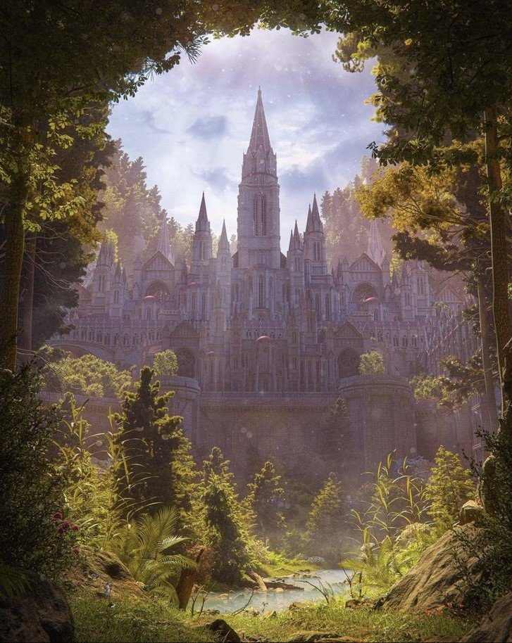 заброшенный замок - строение - оригинал